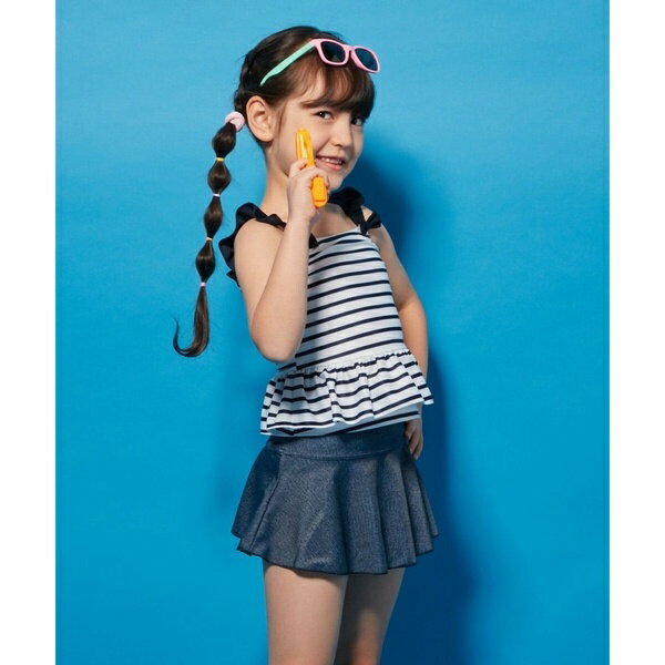 [110-130]マリンボーダーセパレート水着／アー・ヴェ・ヴェ（a.v.v）