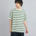 USAコットンマルチボーダーTシャツ/コーエン(coen)