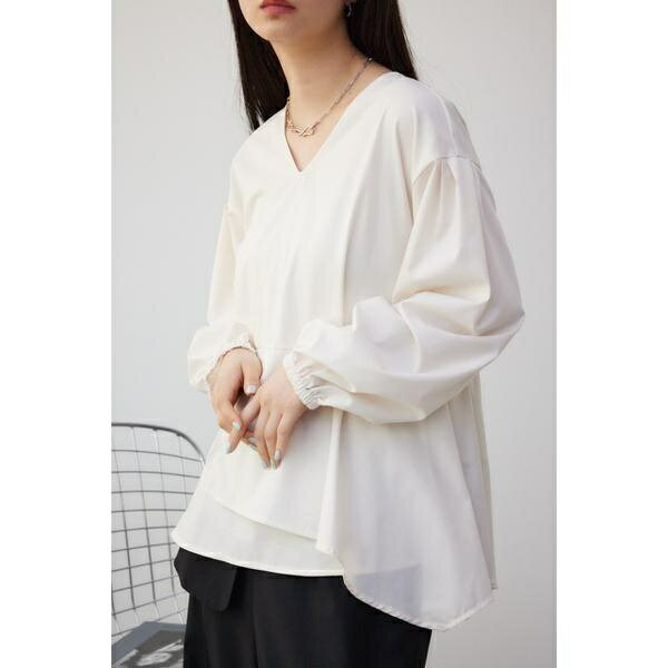 2WAYバルーンスリーブペプラムブラ