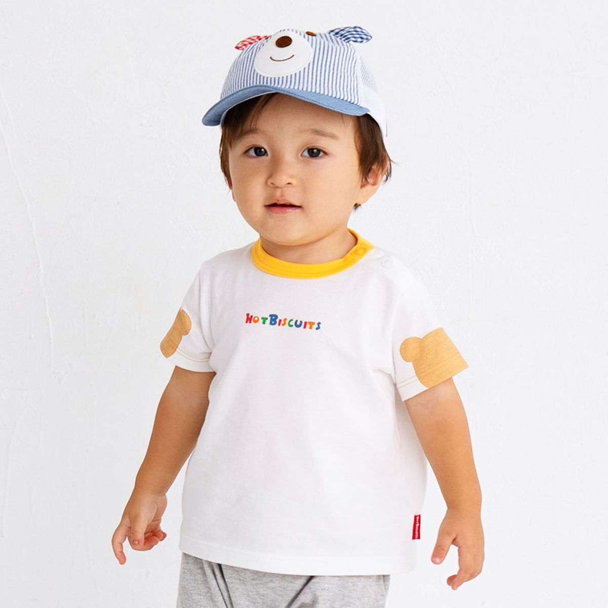 ショルダーベア 半袖Tシャツ/ミキハウス ホットビスケッツ(MIKIHOUSE HOT BISCUITS)