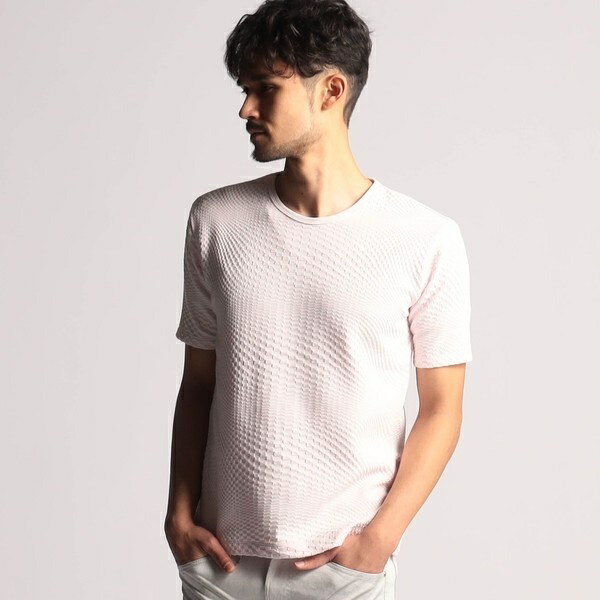 Geometric Crew Neck Short-Sleeve T-Shirt / Nicole Club for Men