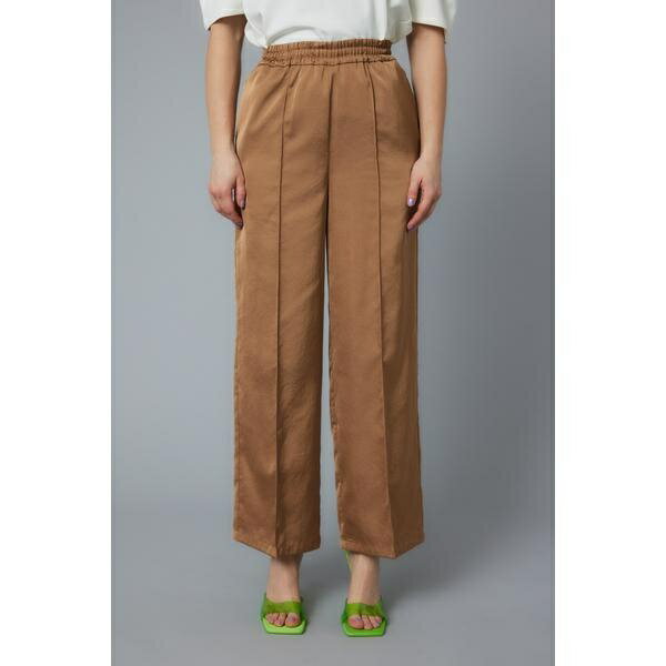 Center press satin pants／ヘリンドットサイ（HeRIN.CYE）