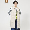 【L】【花粉対策】【UV対策】【ウォッシャブル】メモリータフタフーデットジレ/エヴェックス バイ クリツィア(EVEX by KRIZIA)