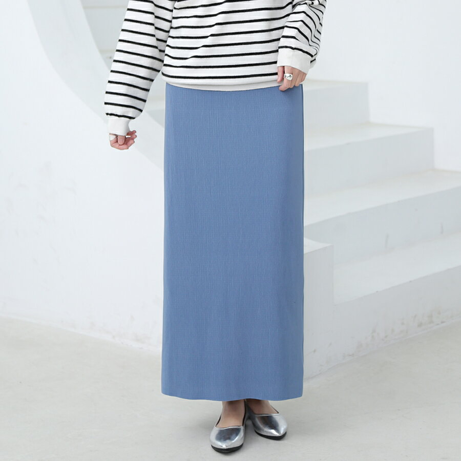 リブナロースカート スカート ロング丈 ボトムス/ドゥーベル(Doux Belle)