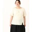 【大きいサイズ/soso×eur3】ポコポコアシンメトリーカットソー/エウルキューブ(eur3)