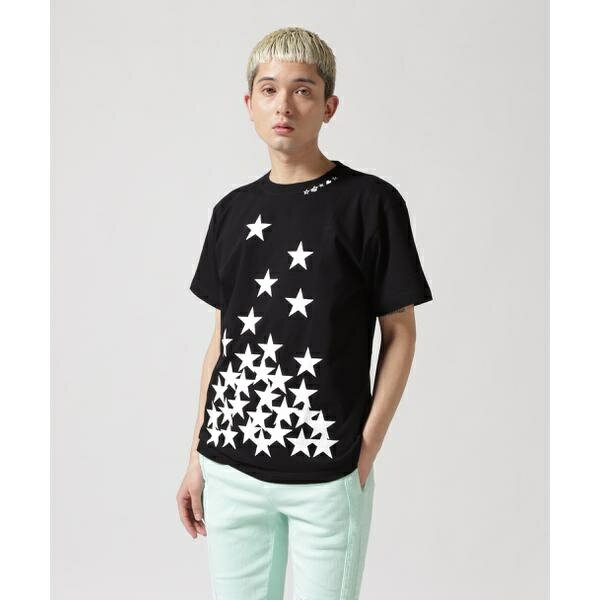 STUD MUFFIN^X^bh}tB^Back StarMany Star SS TEE^CtbViROYAL FLASHj