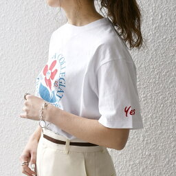 【SHIPS any別注】Collegiate Pacific: V ガゼット プリント Tシャツ／シップス エニィ（SHIPS any）