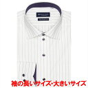 【大きいサイズ・超形態安定】 ワイドカラー 長袖ワイシャツ/ブリックハウス(BRICKHOUSE)