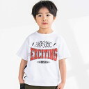 ロゴ文字プリントTシャツ(95~150cm)／ベベ プチ ポワ ヴェール（BeBe Petits Pois Vert）