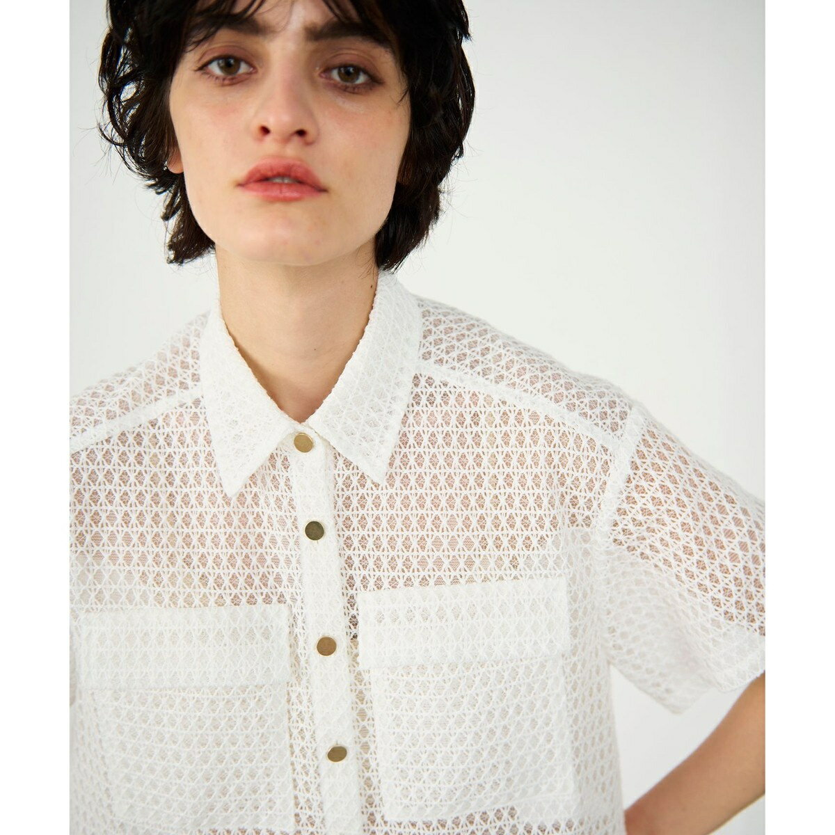 ラッセルメッシュシャツ／グレースコンチネンタル（GRACE CONTINENTAL）のサムネイル