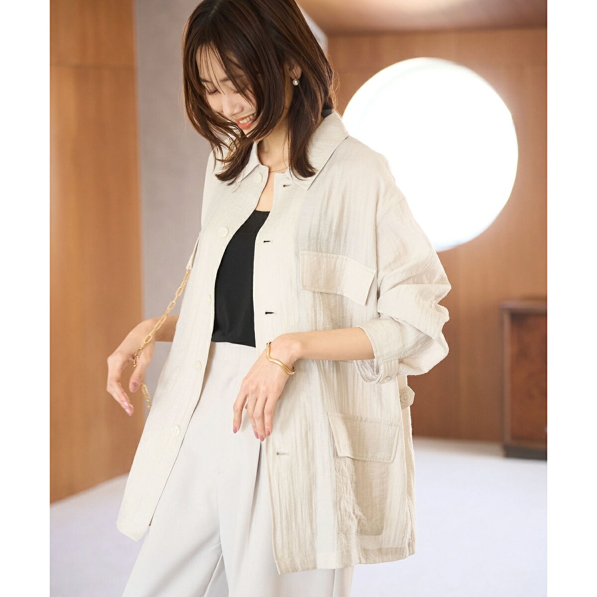ミリタリーシアーライトジャケット／ロペピクニック（ROPE' PICNIC） 0101marui-12585246 丸井(マルイ)楽天市場店 パッケージ画像