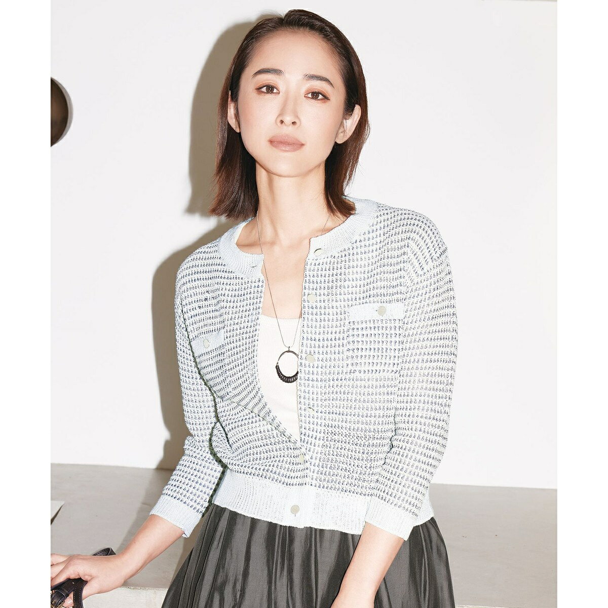 【洗える】ミックスツイードニット カーディガン／自由区（JIYU-KU） 0101marui-12587831 丸井(マルイ)楽天市場店 パッケージ画像