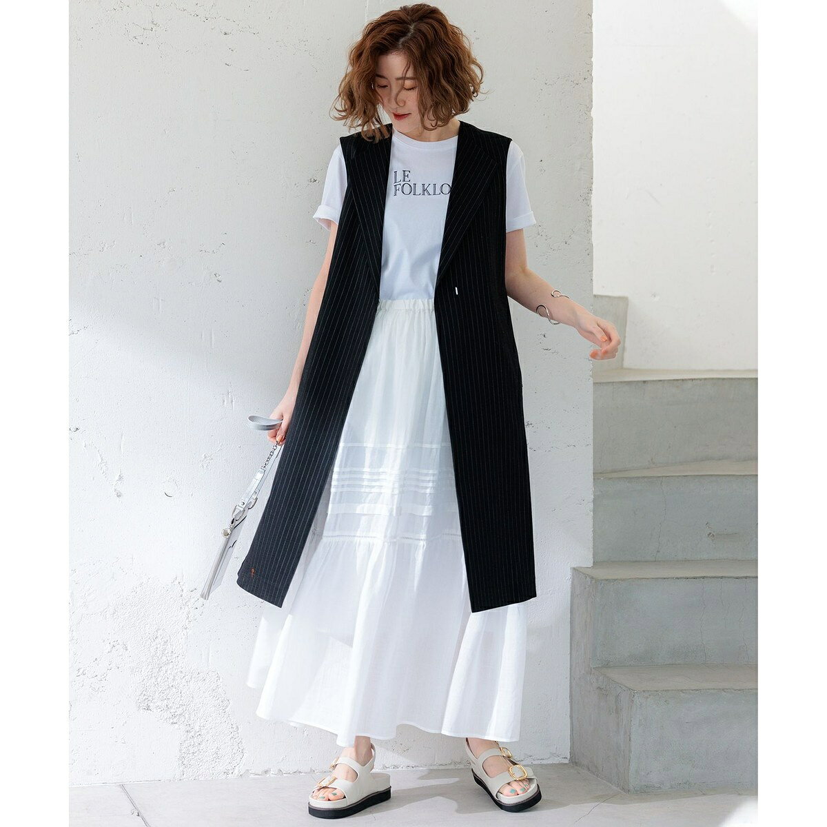 【CLASSY.6月号掲載/洗える】リネンレーヨンストレッチ ジレ／23区（23KU） 0101marui-12587944 丸井(マルイ)楽天市場店 サンプル画像3