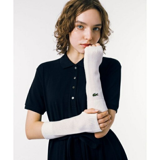 鹿の子ニットフィンガーレスグローブ/ラコステ(LACOSTE) 鹿の子ニットフィンガーレスグローブ/ラコステ(LACOSTE)
