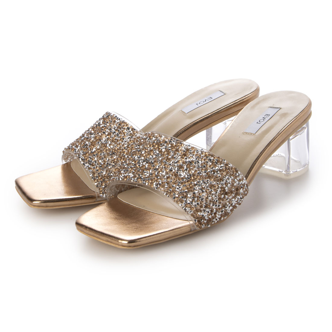 【24春夏新作】グリッタークリアヒールサンダル IW5404／EVOL（EVOL）のサムネイル