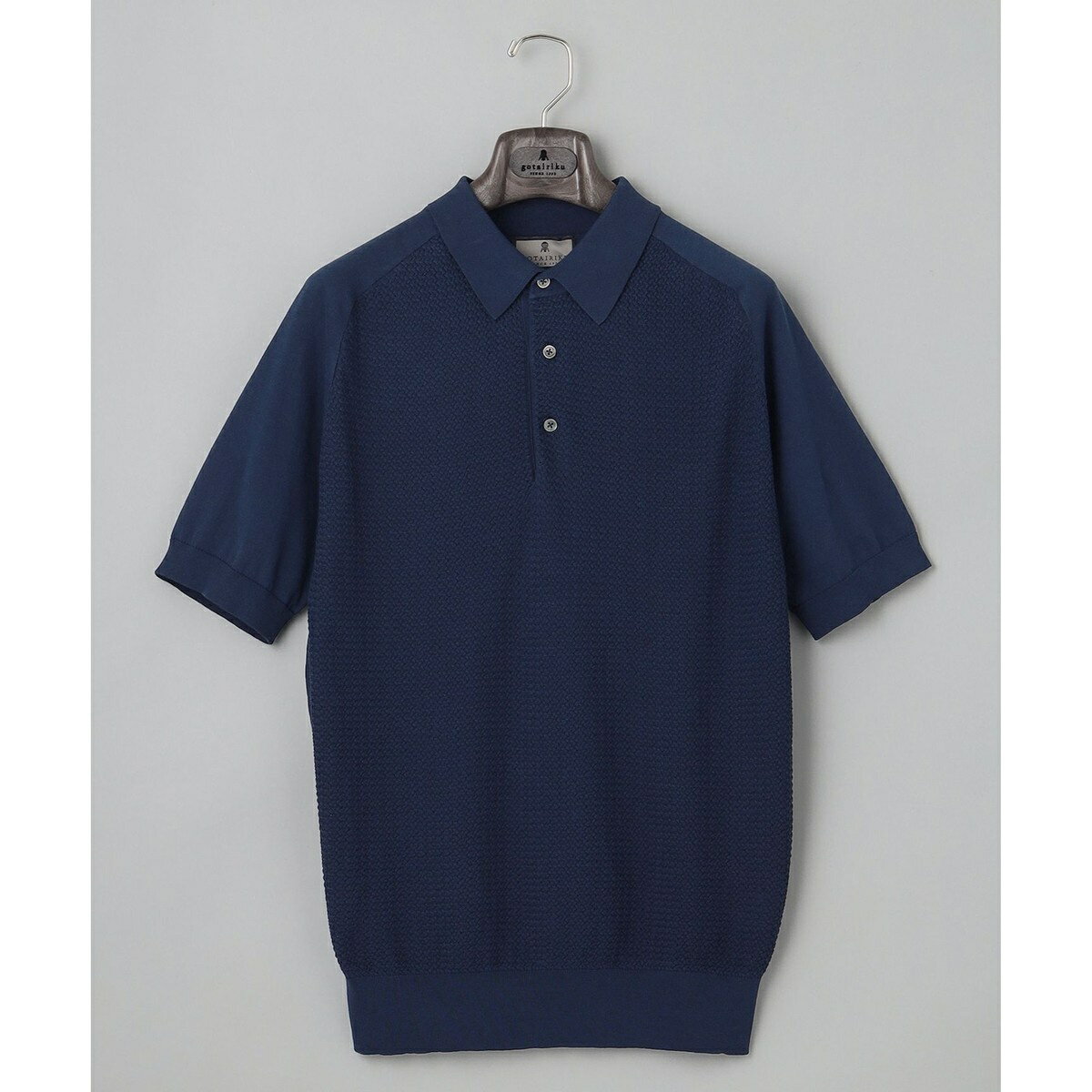 ビジネスでもデイリーにも【ウォッシャブル】インド綿 ニットポロ／五大陸（gotairiku）