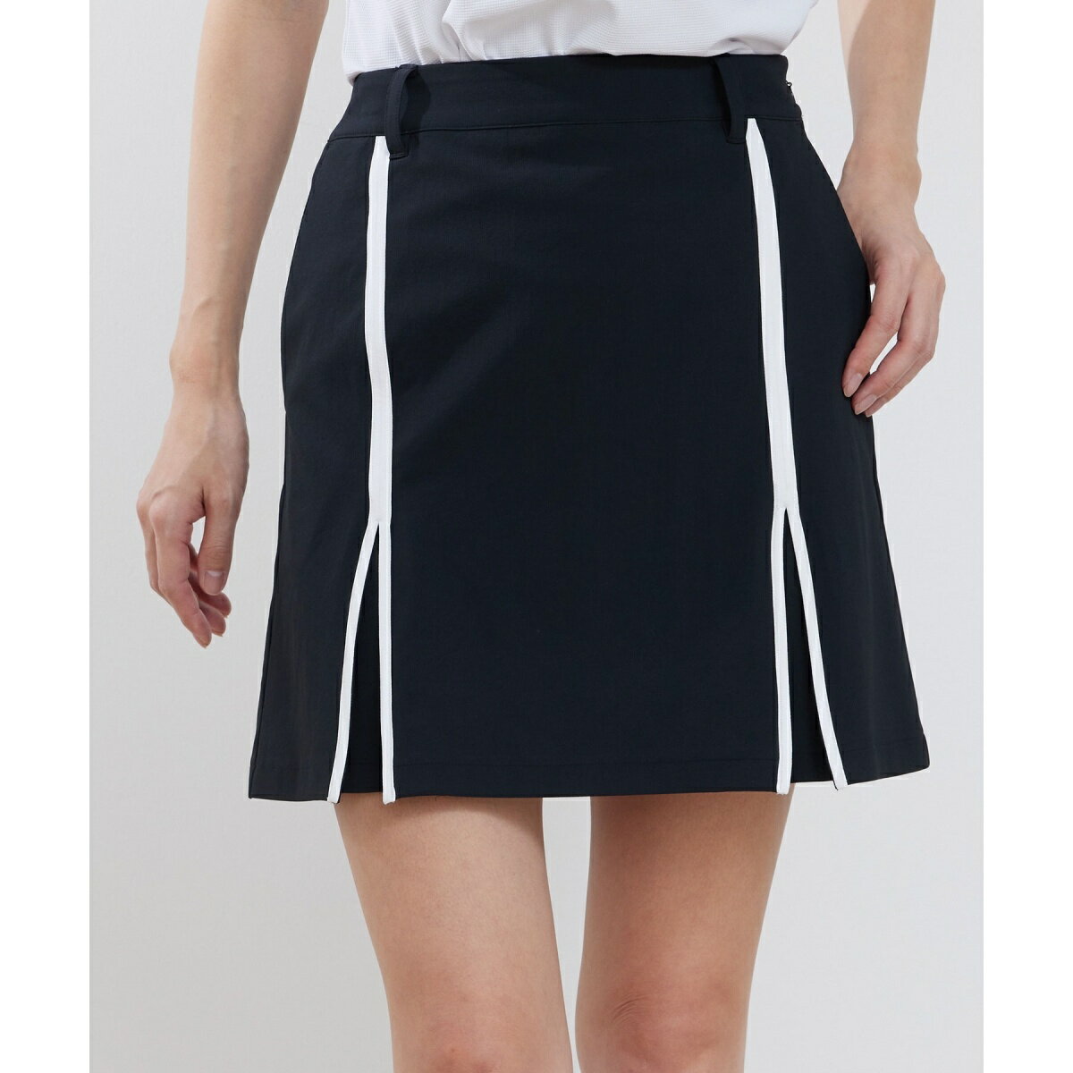 【UV】【速乾】ライン使いプリーツスカート／ジュン＆ロぺ（JUN＆ROPE'）