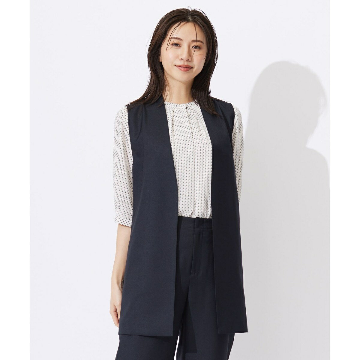 【セットアップ対応・洗える・UVケア・速乾】 OXIJEWELストレッチ ジレ／Jプレス（J.PRESS）