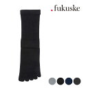 .fukuske(ドット福助) : 無地 リブ ソックス クルー丈 5本指 ふんわり綿混/ドットフクスケ(.fukuske)