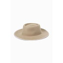 ローズバッド 帽子 レディース パイピングポークパイ型ハット／ローズバッド（ROSE BUD）