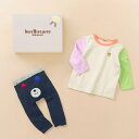長袖Tシャツ&スパッツセット【BOX付き】/ミキハウス ホットビスケッツ(MIKIHOUSE HOT BISCUITS)