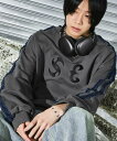 <SAVEDGE>FRINGE LINE METAL LOGO SWEAT/エムエスジー(MSG)