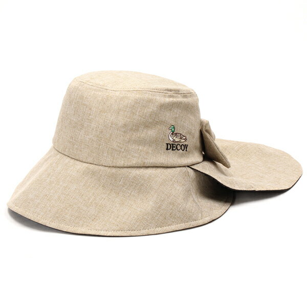 【DECOY】冷感遮光2WAYサンシェードハット(3色展開/Mサイズ/接触冷感機能/春夏)/デコイ(DECOY)