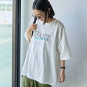 ピグメントプリントビッグTシャツ／コーエン（coen）