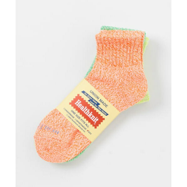 Healthknit　HK ミドルソックス スラブ NEON 3P／アイテムズ アーバンリサーチ（ITEMS URBAN RESEARCH）