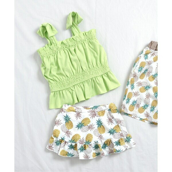 【リンク】ギンガム・フラワー・パイナップル柄セパレート水着／アプレ レ クール（apres les cours）のサムネイル