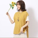 【2点セット】大人の抜け感 透かし編みベスト+インナーTシャツ/シューラルー(SHOOLARUE)
