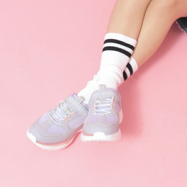 配色ソール ベルトスニーカー／ピンクラテ（PINK-latte）のサムネイル