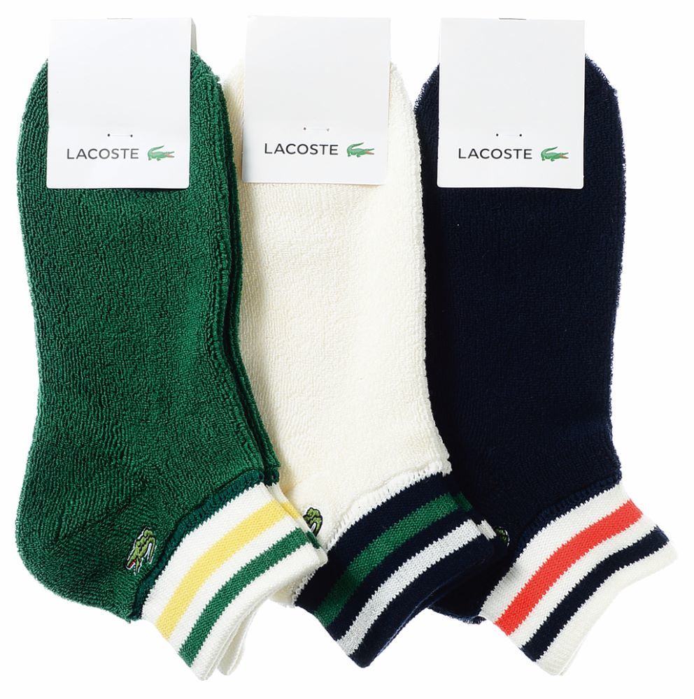 ラコステ 靴下 メンズ 【LACOSTE】ソックス【スニーカー】／グンゼ（GUNZE）