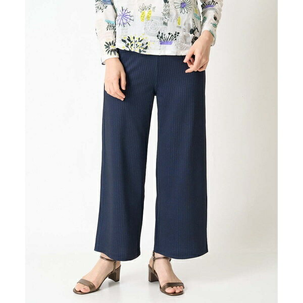 [リバーシブル]ストライプ柄ワイドストレートパンツ／ジャンニ・ロ・ジュディチェ（GIANNI LO GIUDICE）