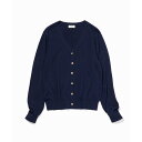 【WEB限定】【洗える】【スキンニット】Vネックシルク100%カーディガン/ロペ(ROPE')