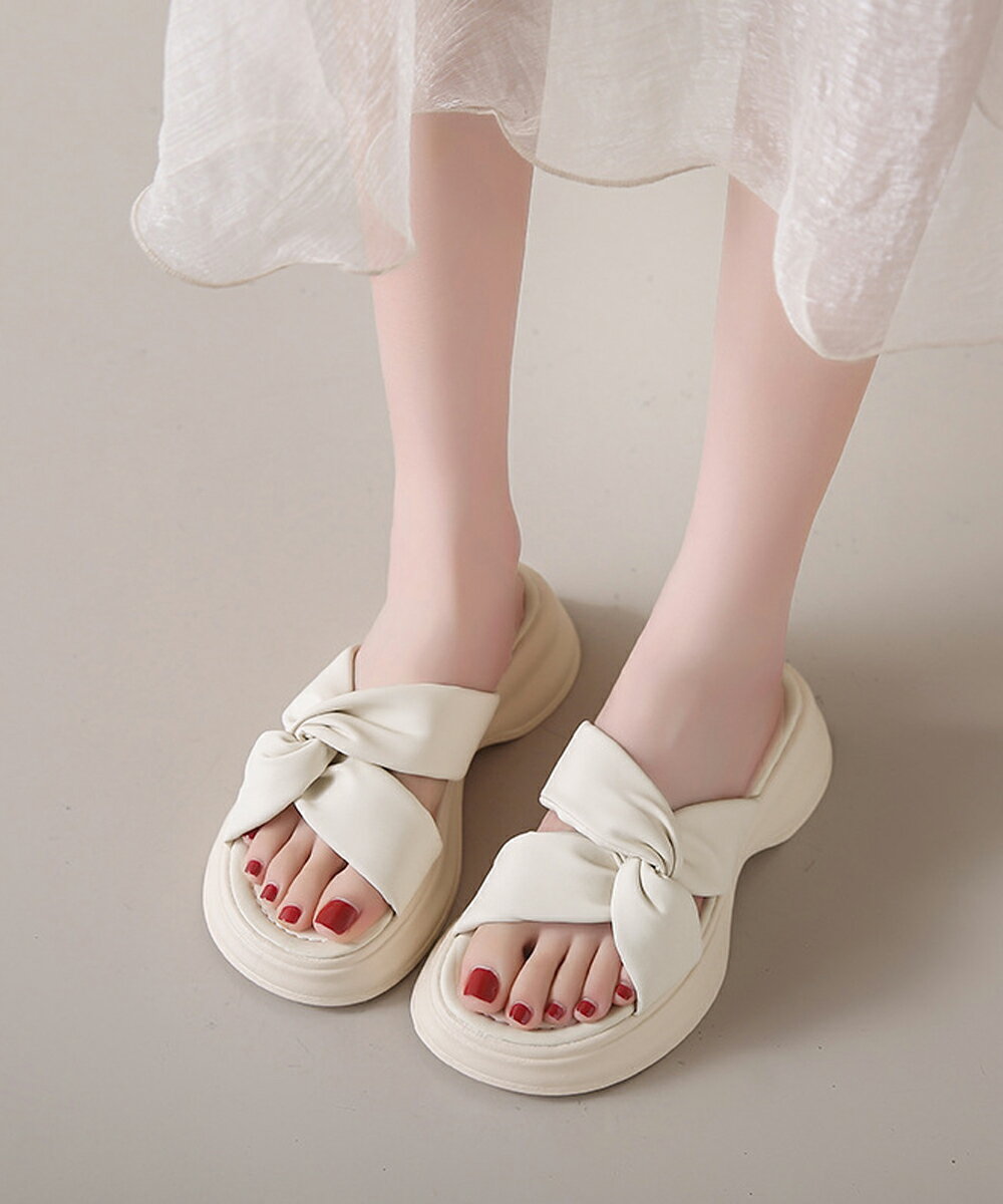 厚底サンダル ミュールサンダル 美脚 夏／ミニミニストア（miniministore）