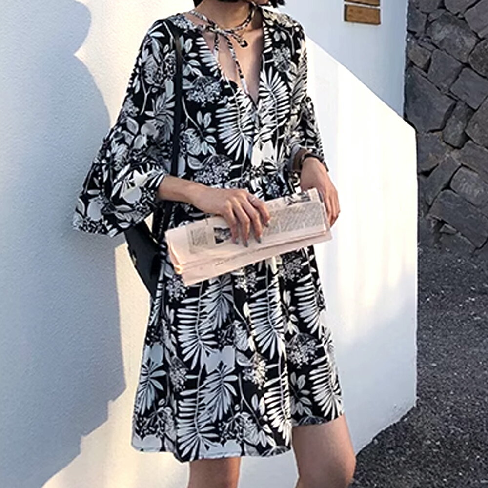 ボタニカル柄チュニック／アミュレット（Amulet）