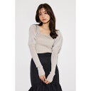 スクエアNCパフSLV Knit TOP／リエンダ（rienda）