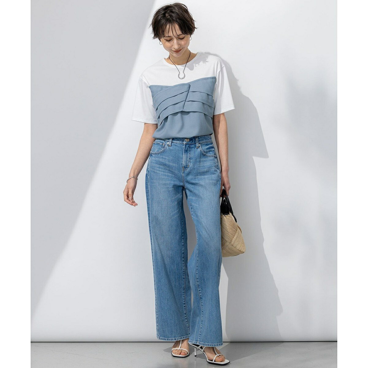 【WEB限定カラーあり/洗える】スムースデザイン コンビ カットソー／23区（23KU） 0101marui-12614145 丸井(マルイ)楽天市場店 サンプル画像3