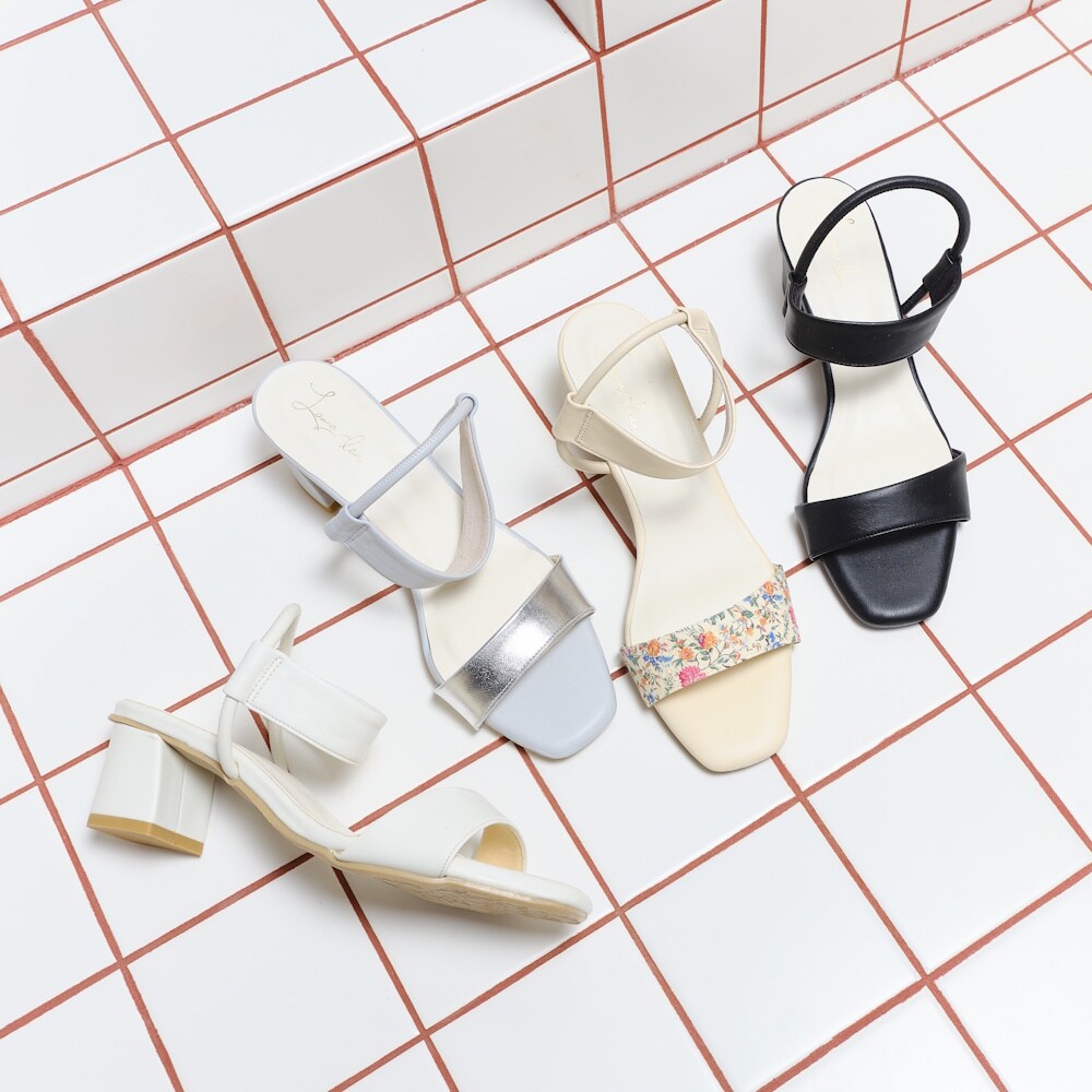 【25春夏新色登場】スクエアトゥストラップサンダル(0567)／ラウナレア（Launa lea）