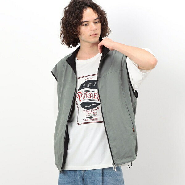 コットンナイロンベスト／パープル＆イエロー（Purple ＆ Yellow）(4)