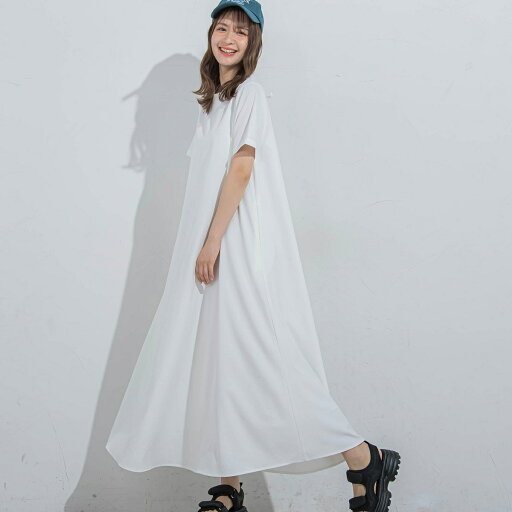 【大人ワンピ】リネンライクバックリボンワンピース≪洗濯機で洗える≫/ビッキー(VICKY) 【大人ワンピ】リネンライクバックリボンワンピース≪洗濯機で洗える≫/ビッキー(VICKY)