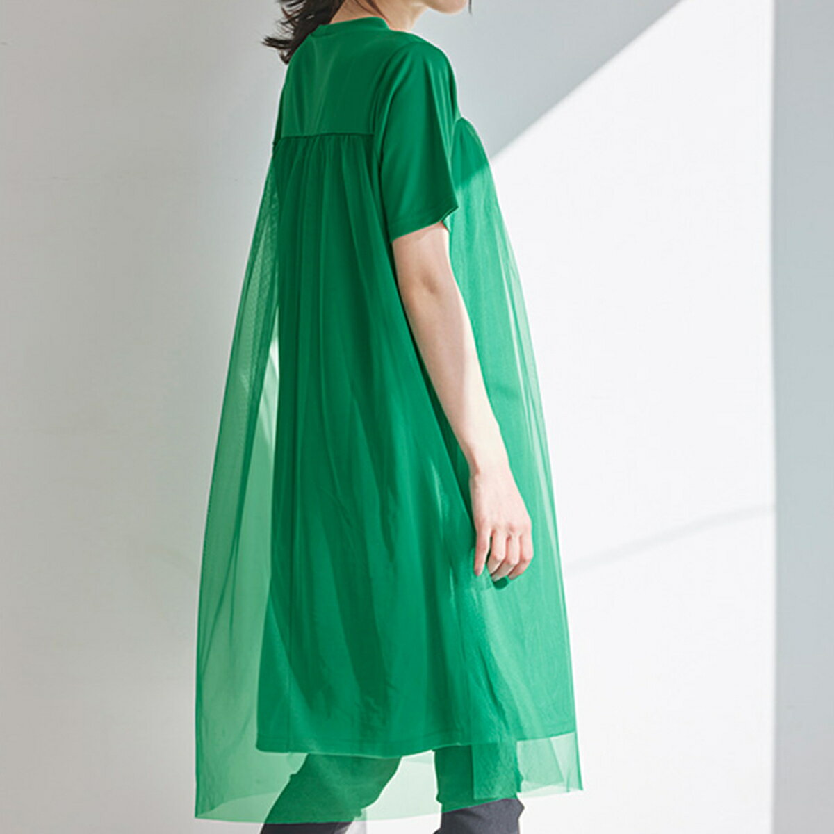 ひんやり！チュールレイヤードチュニック／ラナン（Ranan）