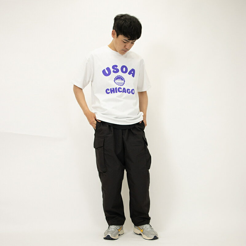 UOSA PRINT TEE/vgTVc/Jbg\[^jo[TI[o[I[iUNIVERSALOVERALLj