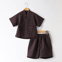 SHIPS KIDS:90cm /〈吸水速乾〉幾何柄 甚平/シップス(SHIPS)