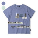 【ネット限定】JR在来線電車街並み半袖Tシャツ/ムージョンジョン(moujonjon)