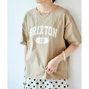 BRIXTONロゴTシャツ/ルクールブラン(le.coeur blanc)