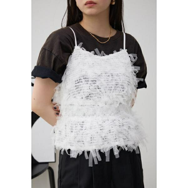 テープヤーンビスチェ／アズールバイマウジー（AZUL BY MOUSSY）