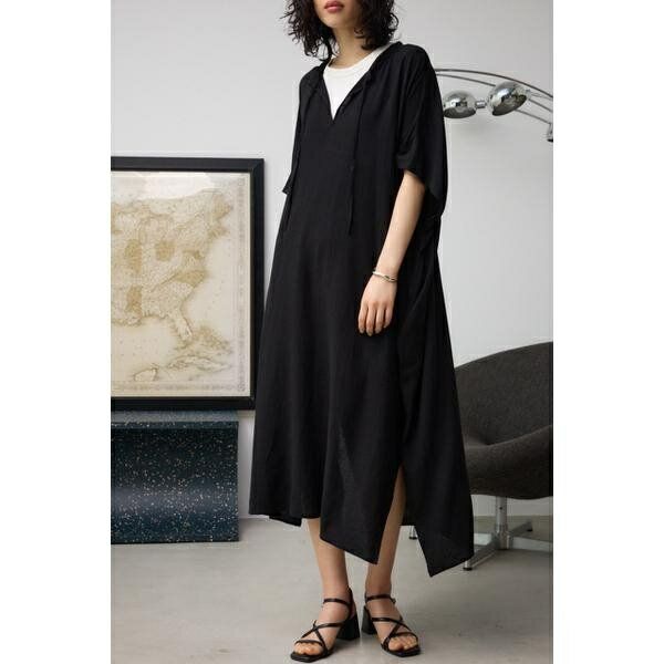 レーヨン・リネン混オーバーワンピ