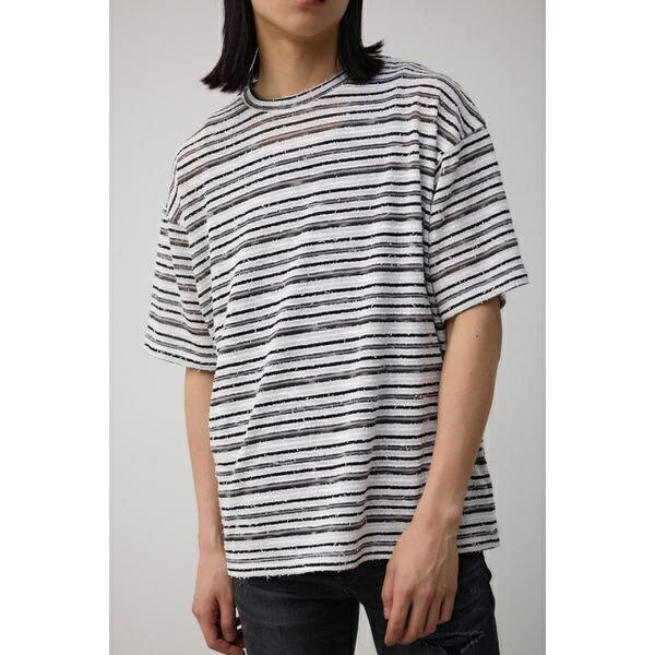 シアーマルチボーダートップス／ア